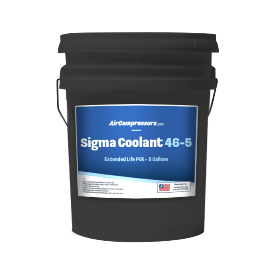 Sigma Coolant 46 5 gallons extended life POE air compressor coolant IOS 46